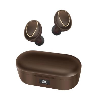 China In-ear TWS Brown Sport Earphone Wireless Headphone Earbuds For Mobile Phone Music for sale