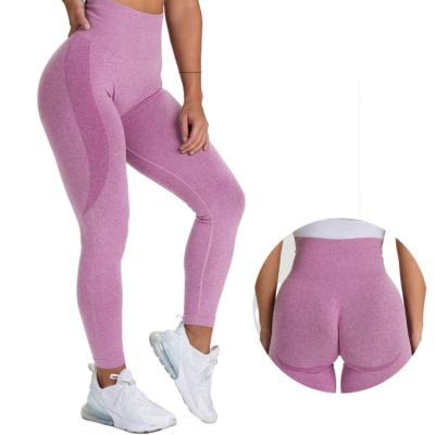 China 2022 Breathable Booty Lifting High Waisted Workout Yoga Gaiters And Seamless Yoga Pants for sale