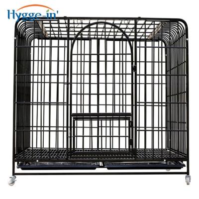 China Cages houses for pets dog crate single door and double door metal folding crates fully equipped dog cages for sale for sale