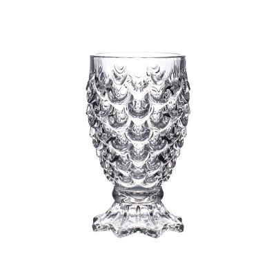 China Pineapple 2OZ Whiskey Shot Glass Jigger-Clear Modern Creative Heavy Base Shot Glass For Wine Tasting Tequila Shooter Cocktail Pourer for sale