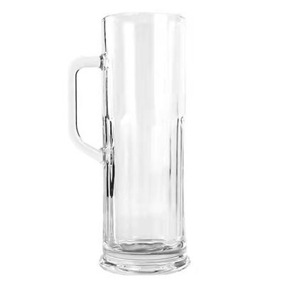 China Viable Creative Custom Handmade Glass Mugs Large Capacity Draft Beer Beer Stoneware Mugs Crystal Glasses Logo Beer Glass Mug Cup 620ml for sale