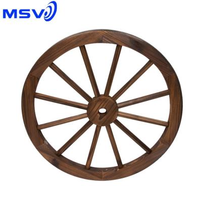 China Europe Wall Hanging Carriage Wooden Wheel For Decoration for sale