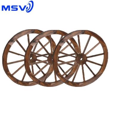 China Western Country Style Rustic Wooden Wheels for sale