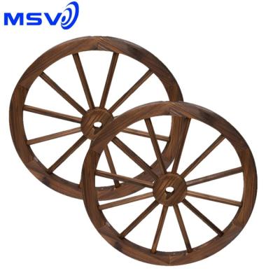 China Western Country Style Wholesale Wooden Wheels for sale