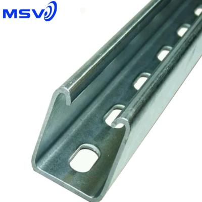 China Construction or 41x41 bracket slotted unistrut in 3m and 6m lengths for sale