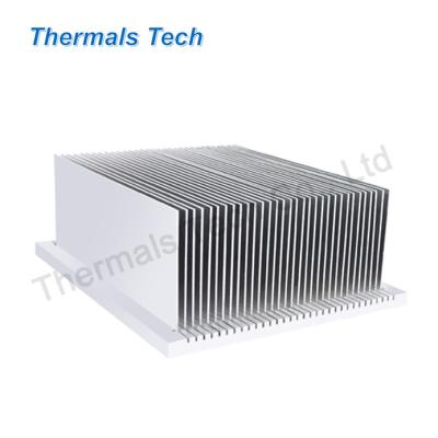 China Heat Sink Custom aluminum fin width 120 mm and base bond heat sink with fan for sale