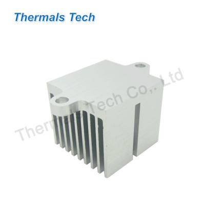 China Heat Sink Aluminum profile heat sink with CNC machined 60*60*48 mm for Industrial switch for sale