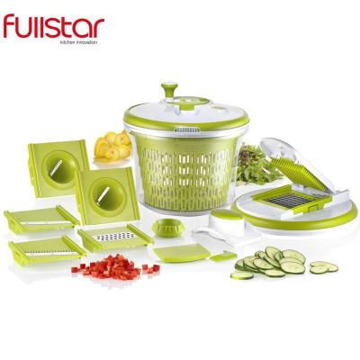 China Fullstar Salad Maker Food Slicer Veggie Cleaver Salad Spinner Lettuce Head Vegetable Fruit Cutters and Slicers for sale