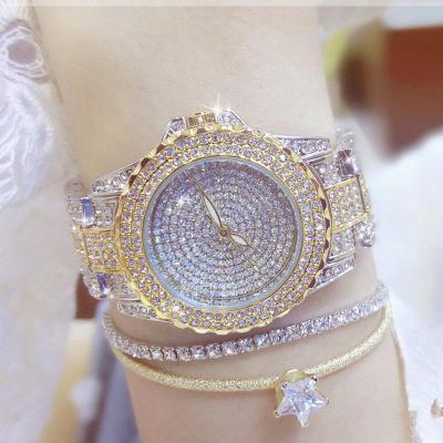 China Crystal Women Watch Luxury Diamond Gold Waterproof Women Watch Elegant Ladies Wrist Watch Montre Femme for sale