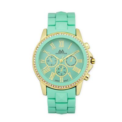 China Water Resistant Geneva Watches Women Acrylic Black Green White Rose Quartz Watches WomenTop Luxury Brand Relojes for sale