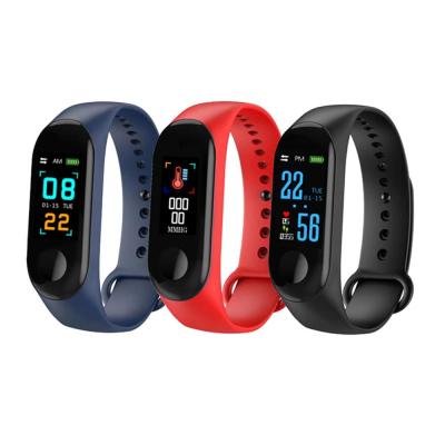 China Smart Alarm IOS Android Watch Band Waterproof Fitness Tracker Wristband Blood Pressure Heart Rate M3 for sale