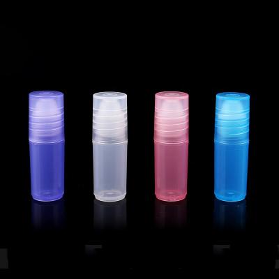 China Good Quality PP Cosmetic Plastic Roll On Bottle 3ml 5ml 8ml 10ml Colorful Plastic Roller Eye Cream Bottle for sale