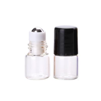 China 1ml 2ml 3ml 5ml Essential Oil Perfume Glass Easy Hold Roll On Bottle For Cosmetic Eye Cream In Stock for sale