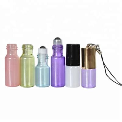 China Personal Care Perfume 3ml 5ml Glass Roll On Bottles With Trackball For Perfume Cosmetic Essence In Stock for sale