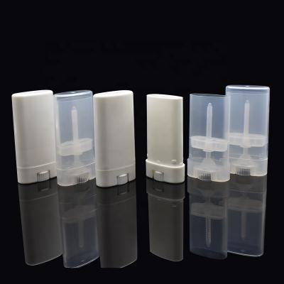 China Safety in stock 15g lip balm tube 15ml clear white oval shape lip balm tube on hot sale for sale