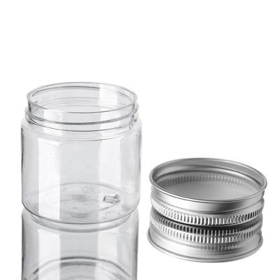 China Food Best Selling Transparent Clear Plastic PET Jar 20g 30g 50g 100g 150g 200g 300g Candy Packaging for sale