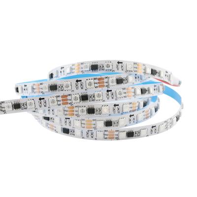 China LANDSCAPE led strip digital dmx rgb led strip ws2811 sm16703 12v 60leds 5050 rgb pixel WS2811 addressable LED strip for sale