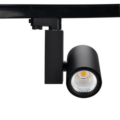 China Modern Black Lightweight Aluminum Reflector Cob Led Track Lights for sale