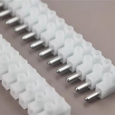 China Europe standardPA66 terminal block terminal block high temperature flame retardant socket white durable terminal strip for sale