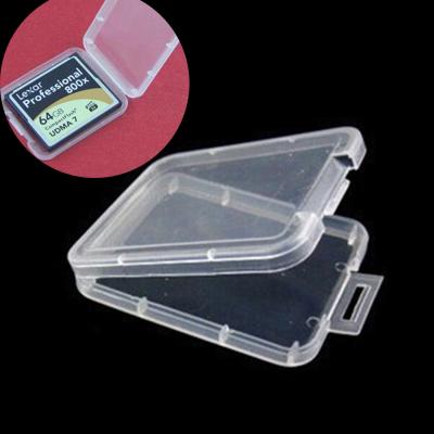 China Wholesale Memory Card SD Mini Plastic Memory Card Case Clear Space TF/CF Card Case for sale