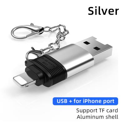 China MP3/MP4 Player TF Card Reader For Apple iPhone Memory Card Reader 8 Pin To USB Adapter for sale