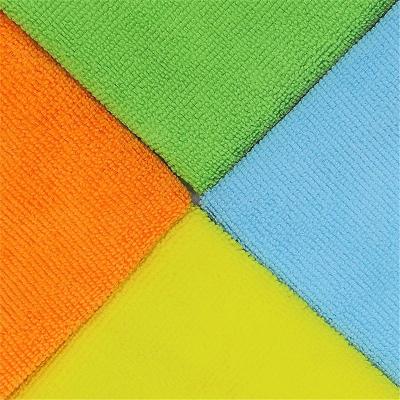 China Viable Ordinary Warp Car Wash Knitting Car Waxing Towel Microfiber Cleaning Cloth for sale