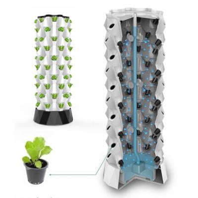 China Greenhouse Hydroponics System Supplier China Grow Growing Garden Hydroponics Vertical Tower System Hydroponics Greenhouse Plants Indoor Growing for sale