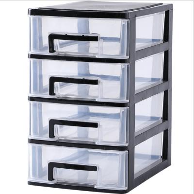 China Cabinet 5 Layers Transparent Plastic Office Drawer Factory Stocked Direct Selling for sale