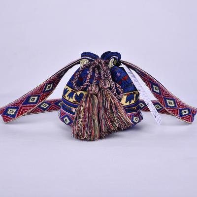 China COTTON Custom Fashion Popular Colorful Wayuu Mochila Bag Small Handmade Women Crochet One Shoulder Bag for sale