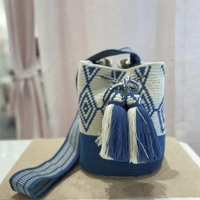 China Boho Girls' Charming COTTON Shoulder Bag Bags Tassel Women's Traditional Wayuu Bolso Bag for sale