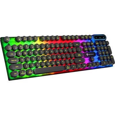 China For Desktop Popular custom Wired 107 Keys RGB Backlit Computer Mechanical Gaming Keyboard for Windows Mac games for sale