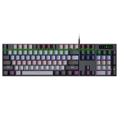 China For Desktop Professional RGB Backlit Rainbow Gaming Wired Keyboard For PC Laptop 104 Keys Gamer Multifunctional Keyboard for sale