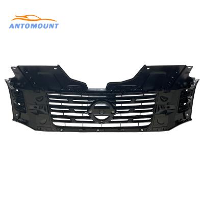 China Auto Parts Accessories Front Grill Car Bumper Plating Plastic Black Exterior Grille Silver Grill For Nissan Navara NP300 2015 2016 2017 for sale