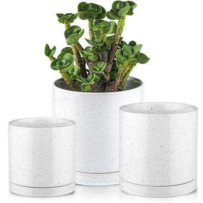 China Chaozhou Manufacturer Ceramic Plant And Modern Flower Pot With Stand Separating Tray On Sale For Planting for sale