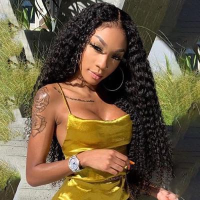 China Water Wave BLI Wigs 100% Virgin Human Hair Wigs 13x4 Lace Front Transparent Wig With Baby Hair For Black Women In Stock for sale