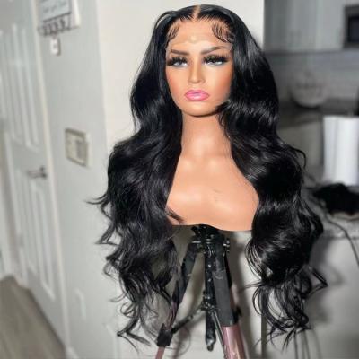 China Water Wave Natural Curly Full Lace Front Wigs Peruvian Hair Lace Front Wig For Color Women Glueless Cuticle Aligned Lace Frontal Wigs for sale