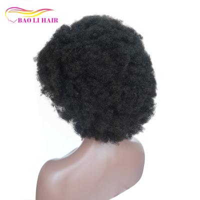 China Afro Skin Short Perimeter Small Cap Perucas Thin Raw Indian Hair Virgin Hair 6 Inch Full Lace Wigs With Baby Hair for sale