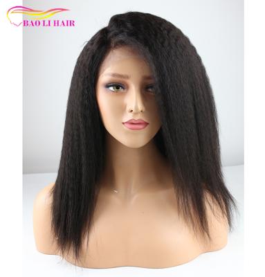 China Cheap 100% Brazilian Virgin Straight Curly Lace Front Wig Human Hair Factory Lace Front Lace Front Wigs Silk Top Wigs For Black Women for sale