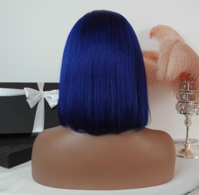 China Silky Straight Wave Top Sell Real Pink Invisible Brazilian Remy Human Hair Lace Front Lead Orange Blue Purple Wig Hot Cosplay Part For Women for sale