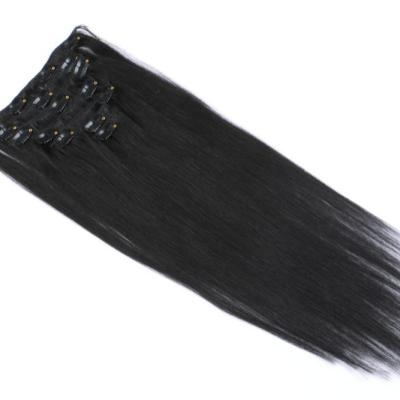 China Clip in hair extension one piece clip-in china professional hair extensions clipin cabello clips easy double weft clippers for girls for woman for sale