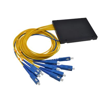 China SC UPC MINI PLC 1X 8 Mode PLC Fiber Optic Splitter Box FBT Couple Single SC UPC for sale