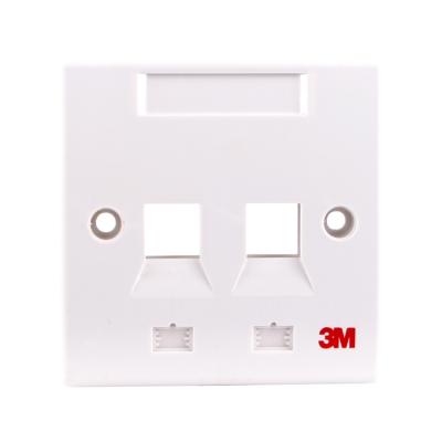 China VOL-FPUK-2K single/double faceplate/cat6 1/2 port network RJ45 network port faceplate for sale