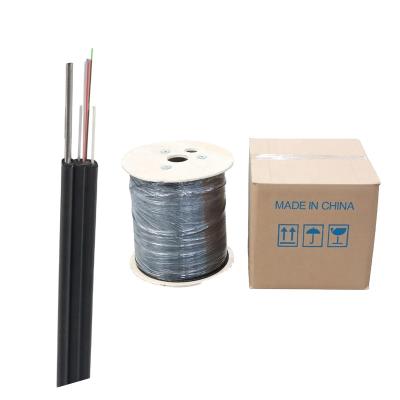 China FTTH FTTB FTTX Network FTTH 1 2 4 Core Fiber Optic Drop Cable Indoor Outdoor for sale