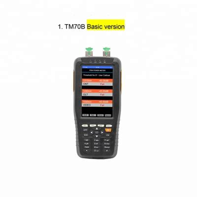 China Handheld Fiber Optic Power Meter with 1310/1490/1550nm Wavelengths TM70B TM70B PON TM70B for sale