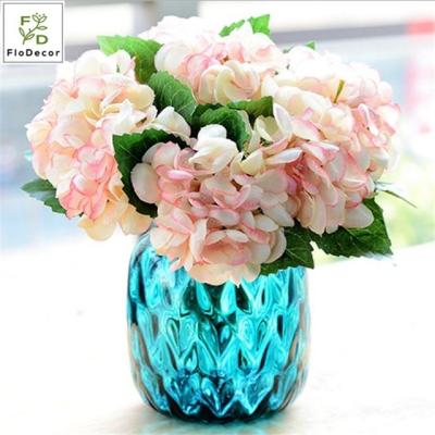 China Party Wedding Wholesale Artificial Hydrangeas Flower 31cm Silk Wedding Party Decoration Hotel Showroom Home Design for sale