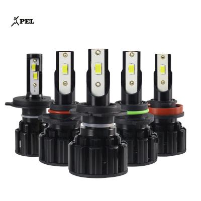 China Aluminum alloy pel top selling car led headlight kits shape car mini light 12V 60W 12000LM auto lighting system for sale