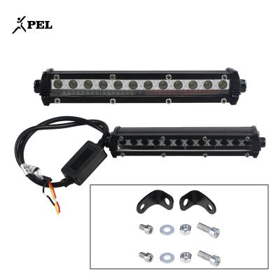 China pel LED Work Light Dual Color 72W Strobe Car Turn Signal Light For Truck SUV ATV 4WD Grill Light for sale