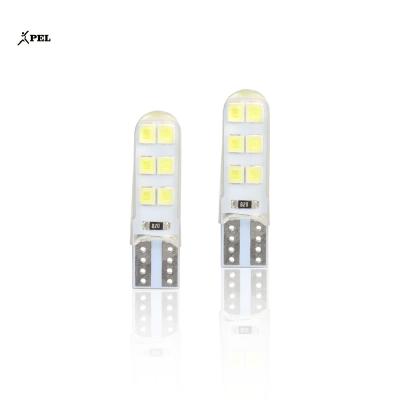 China smd 2835 12 car led side beacon silicone t10 12smd 2835 w5w led license plate car reading light for sale