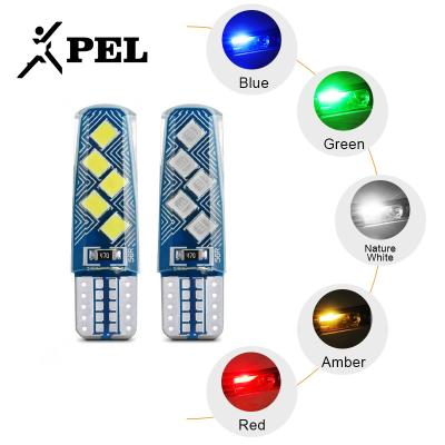 China High quality led auto light silicone pel T10 led bulb 3030-10smd chip license plate light for sale