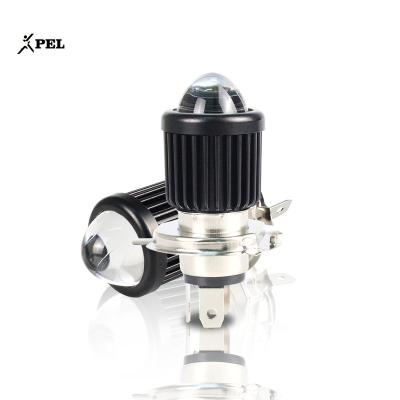 China 30W New Motorcycle Fisheye LED Headlight Dual High Low Beam White And Yellow Color Led Fog Lights Motorbike Driving Light Universal for sale